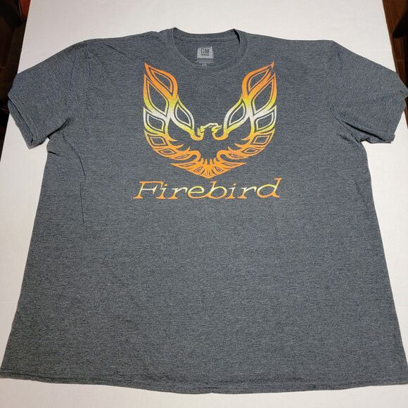 GM Official Licensed Product Firebird Graphic SS Tee Dark Grey Size 3XL (54/56) - Picture 2 of 4